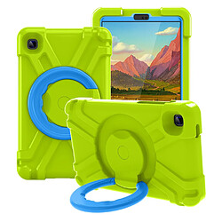 Coque en TPU avec béquille pivotante à 360°, hybride herbe verte/bleu pour votre Samsung Galaxy Tab A7 Lite 8.7 pouces