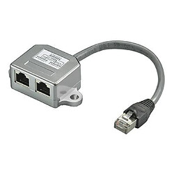 DeLock T-ISDN RJ45 M/F/F 100BT avec câble CAT5 - non blindé