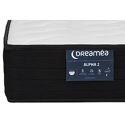 Matelas ressorts 140x190 cm DREAMEA ALPHA 2 pas cher