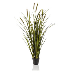 Emerald Herbe de quenouilles artificielle 100 cm en pot