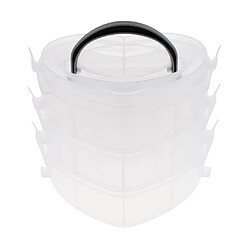 1 Pièce Organisateur Stockage Transparent Boîte De Rangement Diviseurs Réglables Plastique