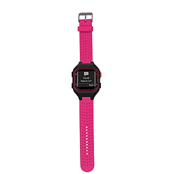 Wewoo Bracelet pour montre connectée Dragonne ajustable Garmin Forerunner 25 Rose Red