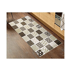 Mani Textile Tapis Carreaux de ciment Marron