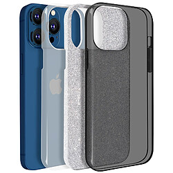 Avis Avizar Coque iPhone 13 Pro Paillette Amovible Silicone Semi-rigide noir