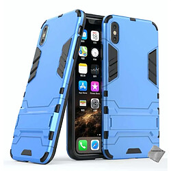 Htdmobiles Coque rigide anti choc pour Apple iPhone XS Max + film ecran - BLEU CLAIR