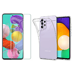 Xeptio Protection intégrale Samsung Galaxy A52 4G / A52 5G : Coque Gel de Protection en TPU Invisible arrière Transparente ET Protection écran classique