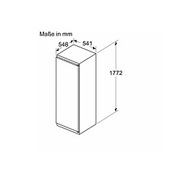 Réfrigérateur 1 porte intégrable à glissières 55cm 280l - KIL82NSE0 - BOSCH pas cher