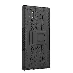 Wewoo Housse Étui Coque Pour Galaxy Note 10 Plus Antichoc TPU + PC Texture de pneu Noir