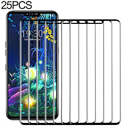 Wewoo Film de verre trempé de plein écran 25 PCS 9H 3D pour LG V50 ThinQ 5G