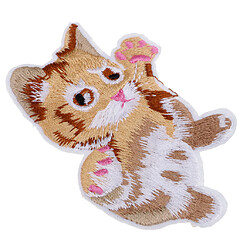 Avis bricolage animal chat broderie coudre sur patch badge vêtements tissu applique