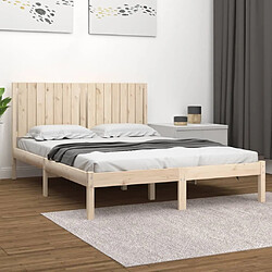 vidaXL Cadre de lit sans matelas 160x200 cm bois massif de pin