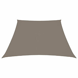 vidaXL Voile de parasol Tissu Oxford trapèze 2/4x3 m Taupe