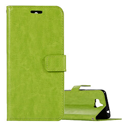 Wewoo Housse Étui vert pour cartes et porte-monnaie cadre photo Huawei Y5 2017 Crazy Horse Texture horizontale Flip en cuir avec titulaire fentes