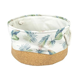 LAROY DUVO Panier rond Palm Cork + Poly pour chiens ou chats - Taille L - 45 x 45 x 25 cm - Multicolore