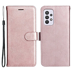 Etui en PU avec support, couleur or rose pour Samsung Galaxy A33 5G