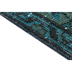 Vidal Tapis de laine 284x170 turquoise Ultra Vintage pas cher