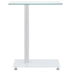 Maison Chic Table d'appoint | Table Basse en forme U Transparent 45x30x58 cm Verre trempé -GKD46512