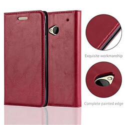 Cadorabo Coque HTC ONE M7 Etui en Rouge