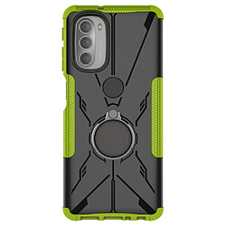 Coque en TPU anti-chute avec béquille pour votre Motorola Moto G51 5G - vert