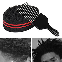 Acheter Éponge De Brosse à Cheveux De Coiffeur De Vague Pour Dreads Afro Locs Outil De Bobine De Torsion De Boucle