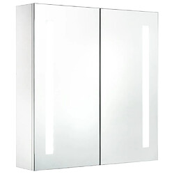 vidaXL Armoire de salle de bain à miroir LED 60x14x62 cm