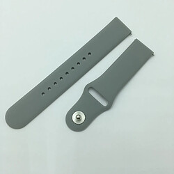 Avis Wewoo Bracelet pour montre connectée en silicone monochrome appliquer Samsung Galaxy Watch Active 22mm gris