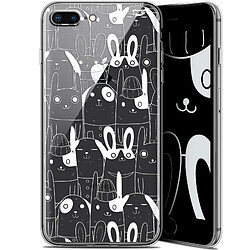 Caseink Coque arrière Apple iPhone 7/8 Plus (4.7 ) Gel HD [ Nouvelle Collection - Souple - Antichoc - Imprimé en France] Lapin Blanc