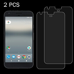 Wewoo Verre trempé pour Google Pixel XL 0.26mm 9H Surface Dureté 2.5D Antidéflagrant En Film D'écran 2 PCS