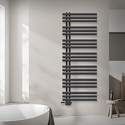 LuxeBath Radiateur sèche-serviettes anthracite raccordement universel 600 x 1600 mm