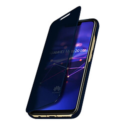 Avizar Housse Huawei Mate 20 lite étui miroir ultra-fine clapet translucide Bleu Nuit