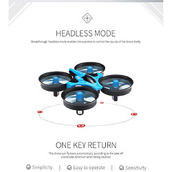 Universal Dernier mini drone JJRC H36 RC miniature quadricoptère 2.4G 6 essieux avec mode sans tête une clé retour hélicoptère avec H8 Dron meilleur jouet | 6 essieux | H8 drone JJRC pas cher