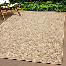 vidaXL Tapis ZIZUR 120x120 cm aspect de jute intérieur et extérieur