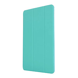 Acheter Etui en PU + silicone avec support tri-pliure cyan pour votre Apple iPad 10.2 (2019)