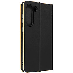 Avizar Étui pour Samsung Galaxy S23 Plus Porte-carte et Support vidéo Noir et Doré