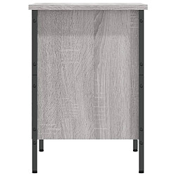 Acheter vidaXL Armoire à chaussures sonoma gris 38x35x50 cm bois d'ingénierie