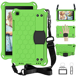 Wewoo Housse Coque Pour Galaxy Tab A8.0 T290 / T295 ?2019? Conception en nid d'abeille EVA + PC de protection plate anti-chute à quatre coins avec sangles vert + noir