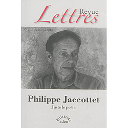 Revue Lettres, n° 1. Philippe Jaccottet : juste le poète - Occasion