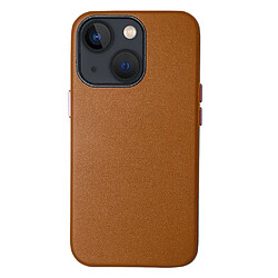 Coque en TPU + PU antichoc marron pour votre Apple iPhone 13 mini 5.4 pouces