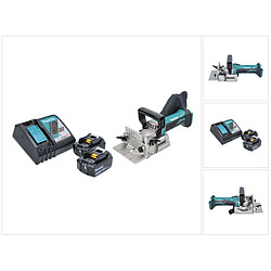 Makita DPJ 180 RF Lamelleuse sans fil 18 V - 100 mm + 2x Batteries 3,0 Ah + Chargeur