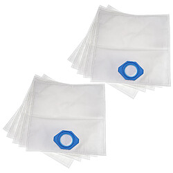 vhbw 10x Sacs remplacement pour Nilfisk 107418525, 5715492194087 pour aspirateur - microfibres non tissées, 39cm x 40cm blanc