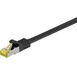 Disney RJ45 patch cord S/FTP (PiMF), w. CAT 7 raw cable 5m Black 4x2xAWG 26, CU