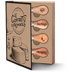 Acheter Cook Concept Coffret à fromages planche en hévéa et 4 couteaux.