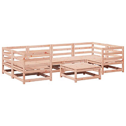 vidaXL Salon de jardin 7 pcs bois massif sapin de douglas