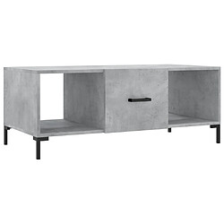 Maison Chic Table basse,Table Console Table d'appoint, Table pour salon gris béton 102x50x40 cm bois d'ingénierie -MN85535