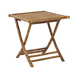 Beliani Table basse Bambou Bois clair MOLISE