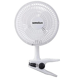 Avis Ventilateur à Clipser Senelux de 6 pouces à 2 Vitesses, Fonctionnement silencieux, Ventilateur de Refroidissement à Air Portable, Petit ventilateur de Bureau électrique, Idéal pour la Maison et le Bureau, Blanc