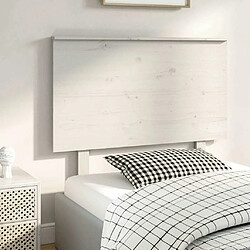 Acheter Maison Chic Tête de lit scandinave,Meuble de chambre Blanc 94x6x82,5 cm Bois massif de pin -MN70032