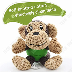 Avis Tech Discount TD® Jouet Chiot Peluche Jouet Chien Interactif Couineur pour Nettoyer des Dents en Caoutchouc, Jouet a Macher Resistant pour Petits