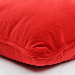 Thedecofactory VELVET - Coussin en velours rouge 40x40