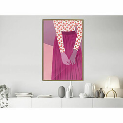 Paris Prix Affiche Murale Encadrée Fruity Blouse 40 x 60 cm Or